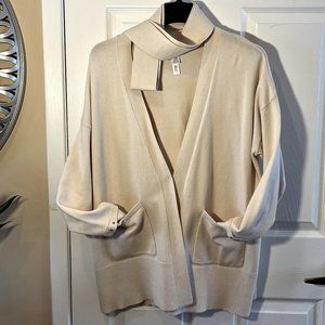MarlaWynne, Ivory knit cardigan